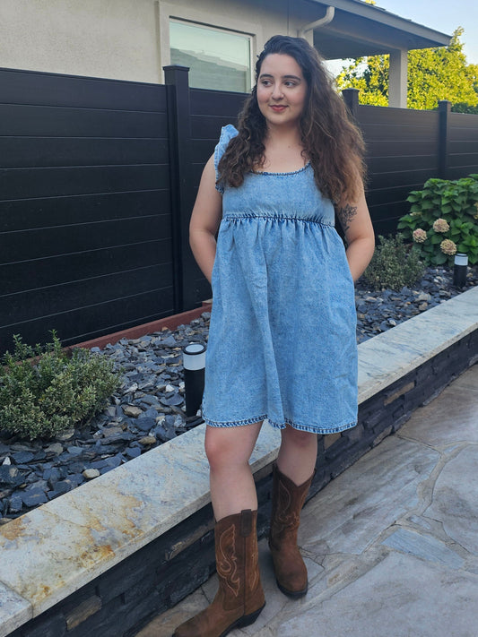 Short n' Sweet Denim Dress