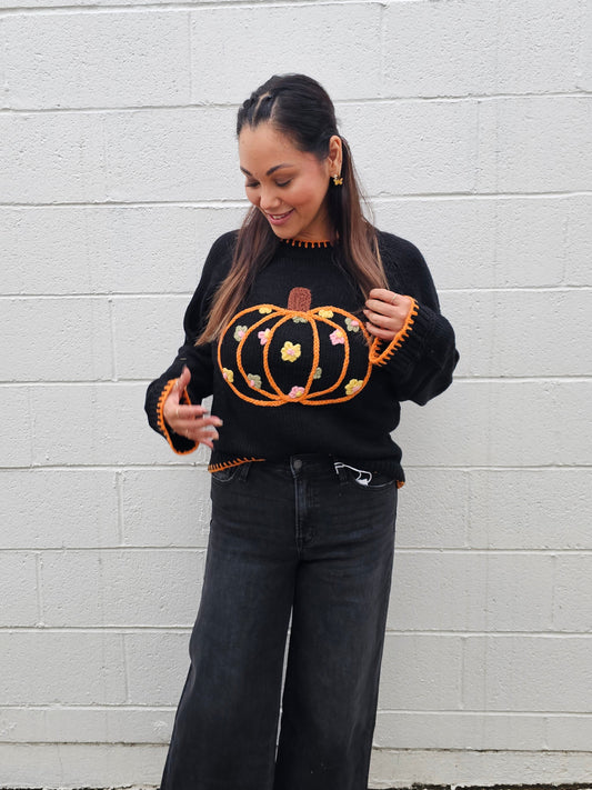 Gourds and Florals Sweater