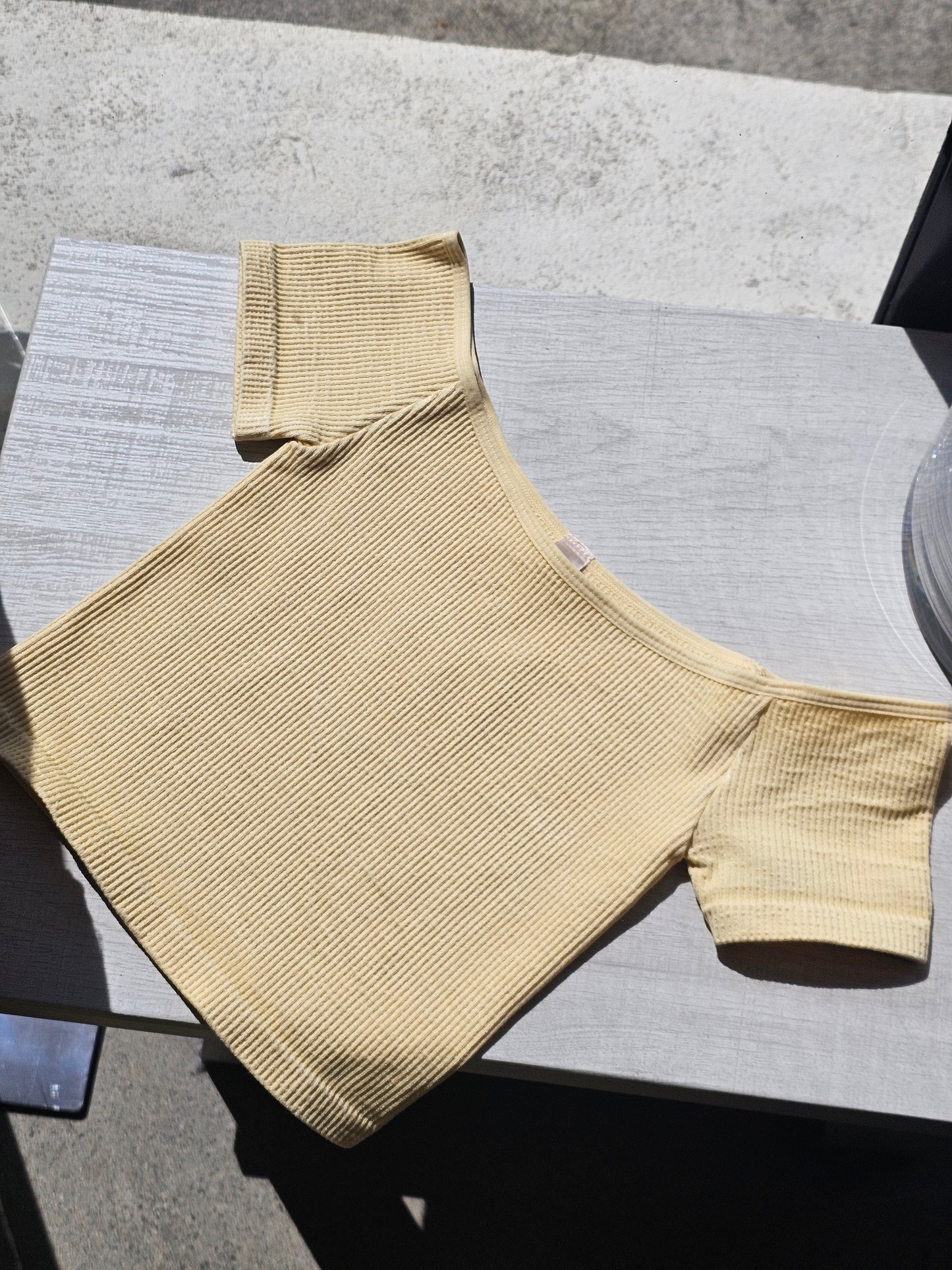 Benny Crop Top- Yellow