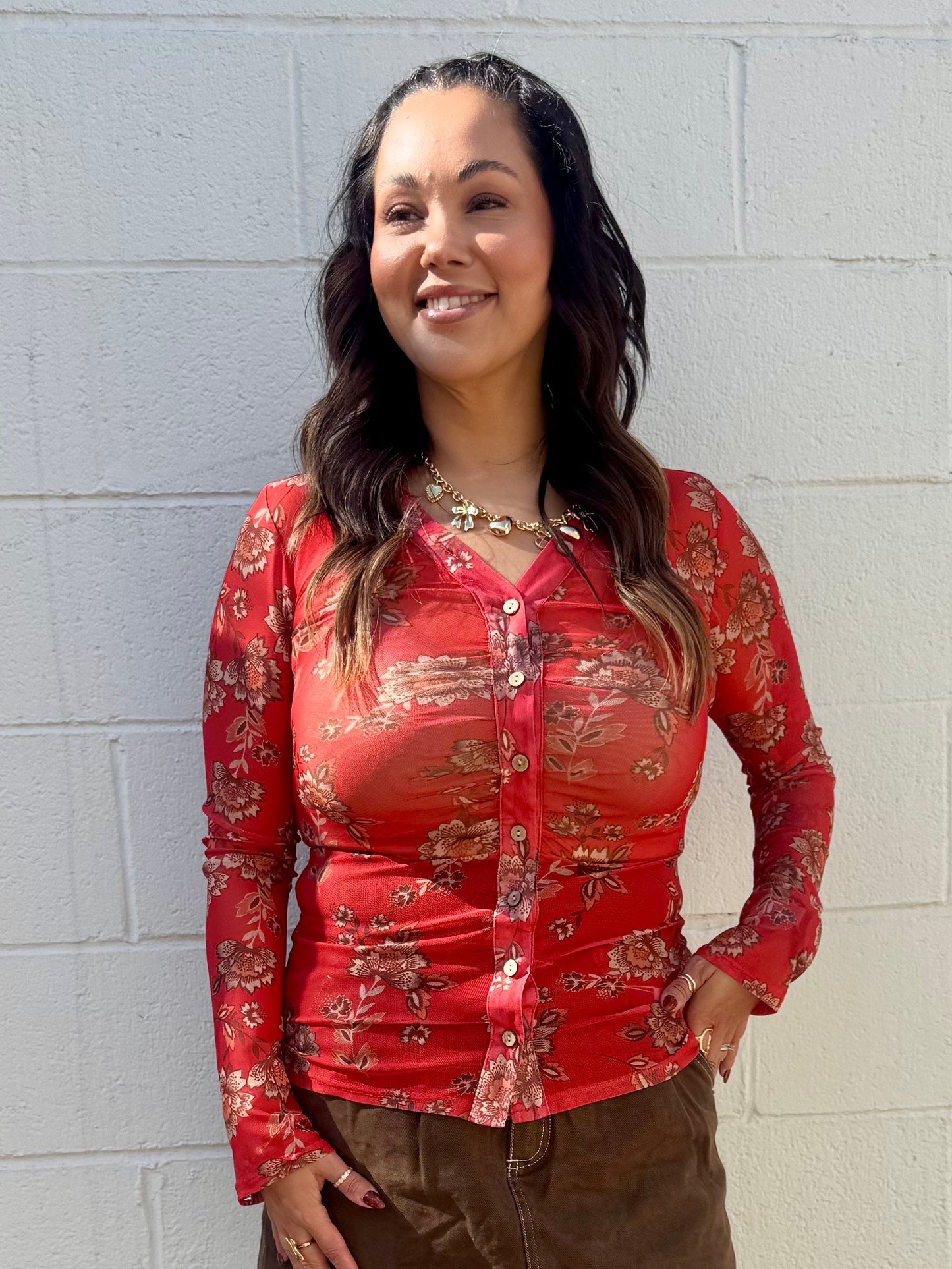 Julia Mesh Top
