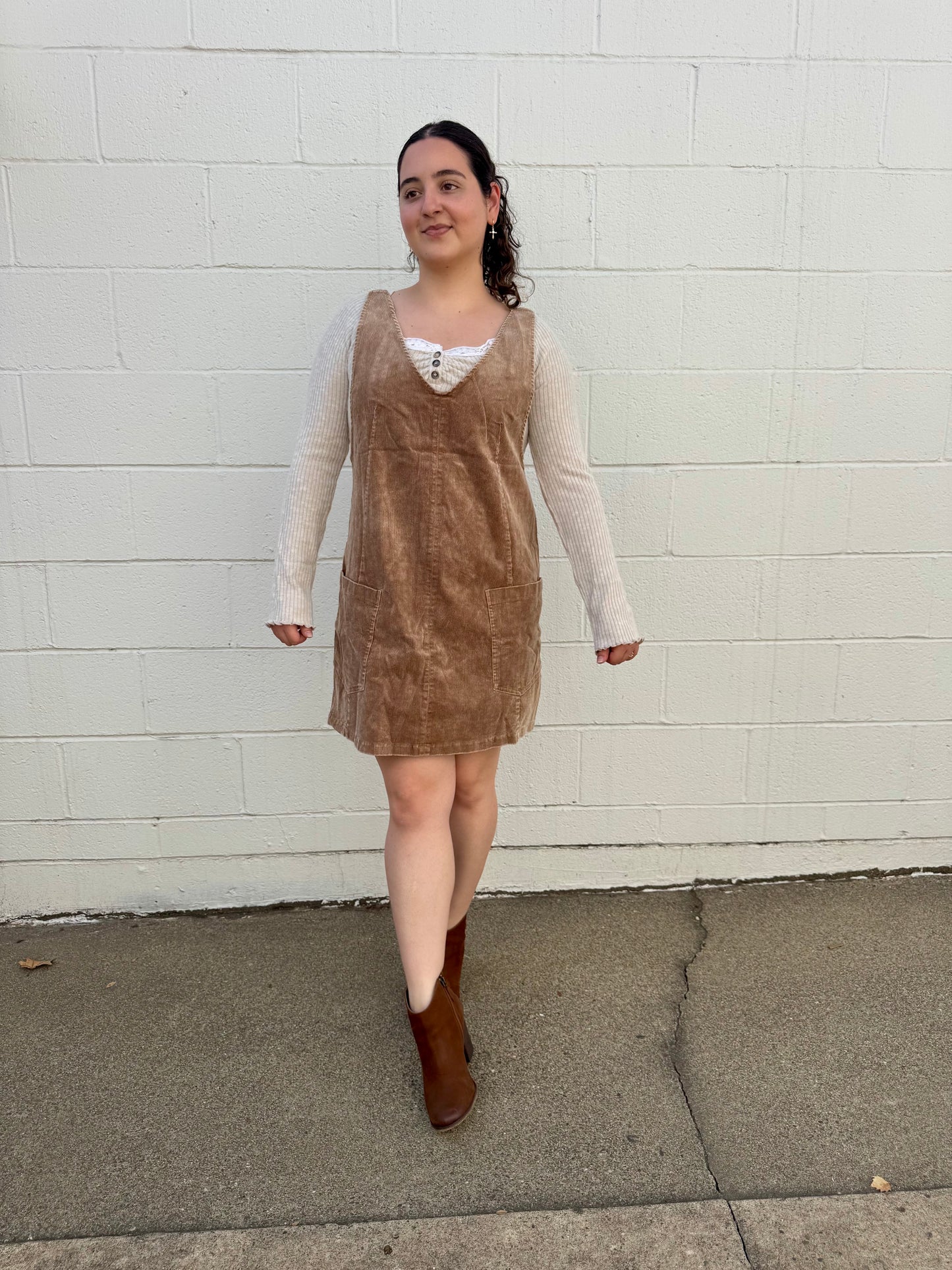 Nevaeh Dress-Taupe