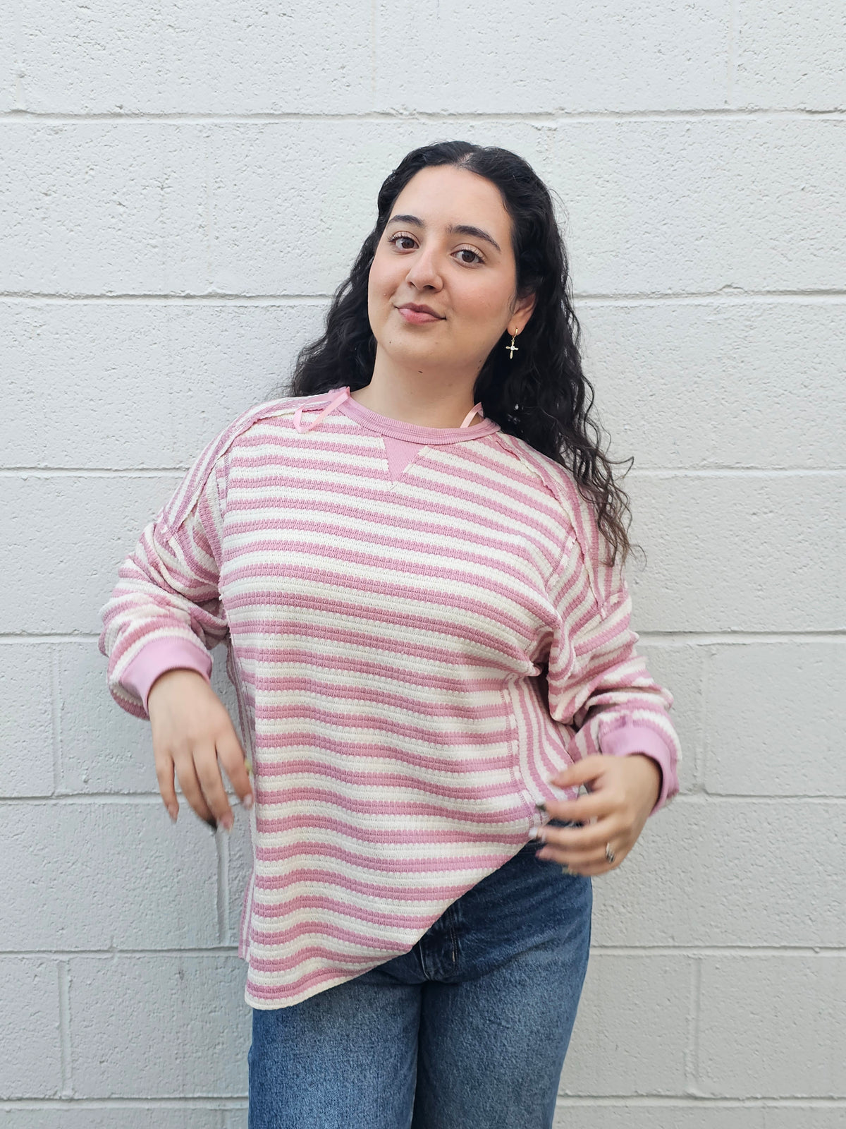 Roger Long Sleeve- Pink