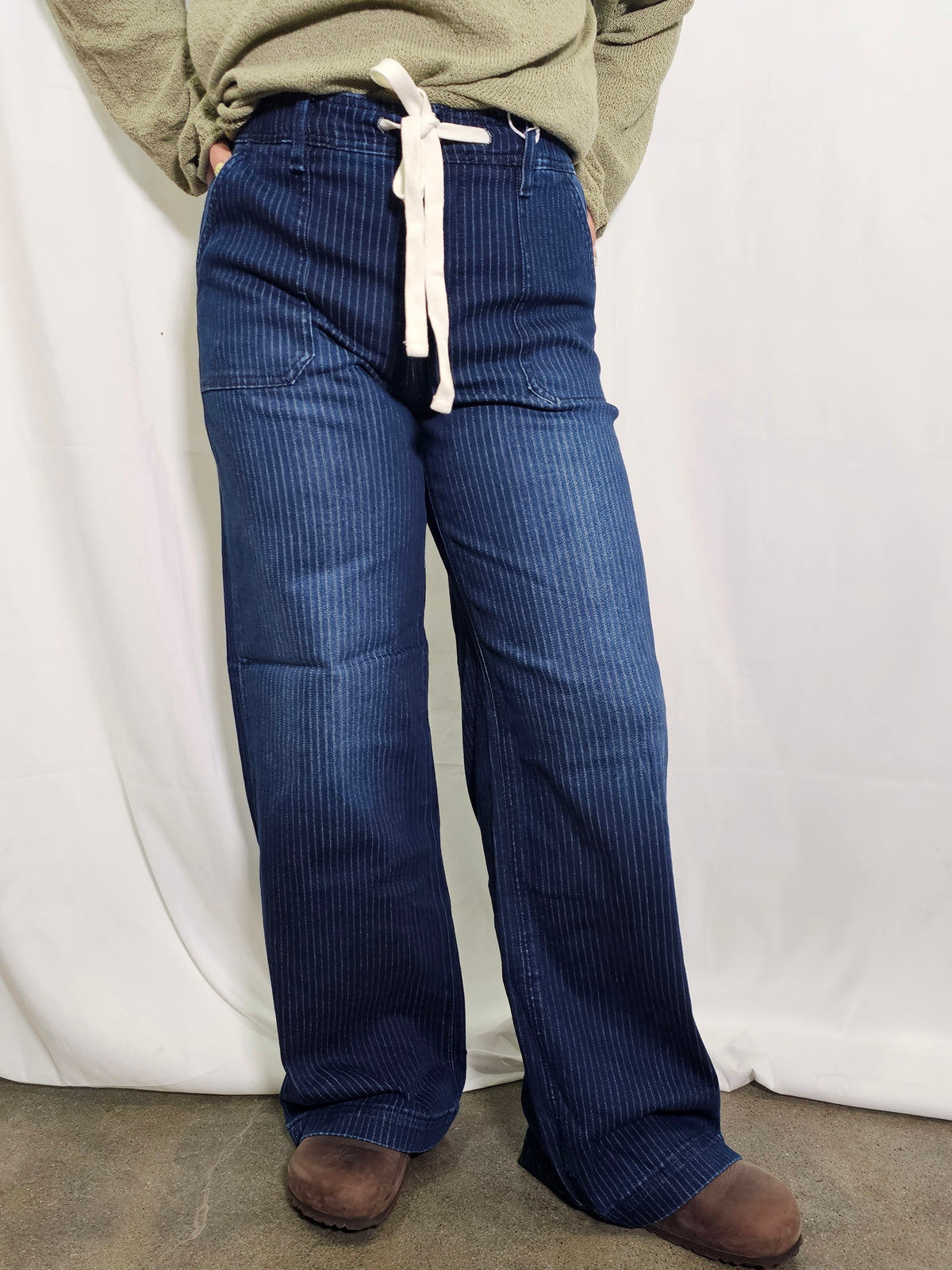 Pinstripe Jeans