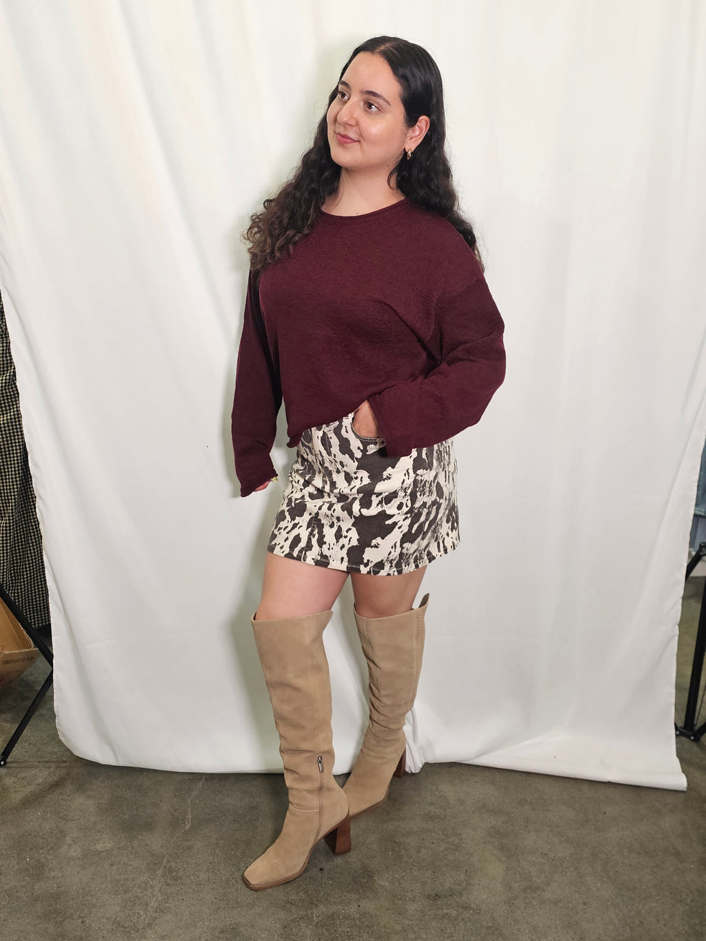 Quinton Sweater- Dark Red
