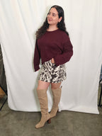 Quinton Sweater- Dark Red