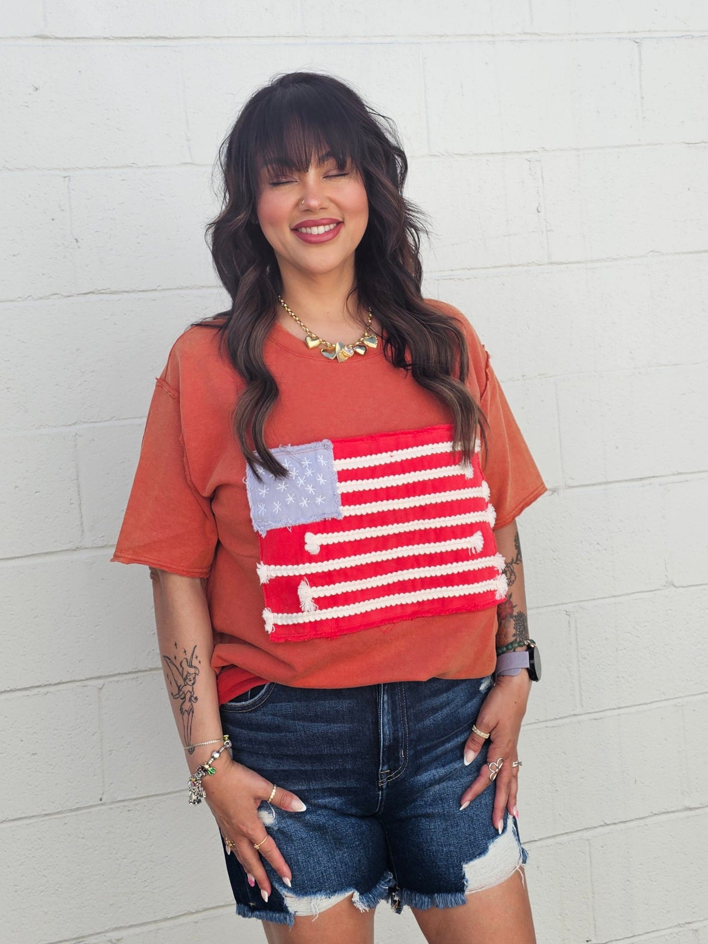 Patchy Flag Tee