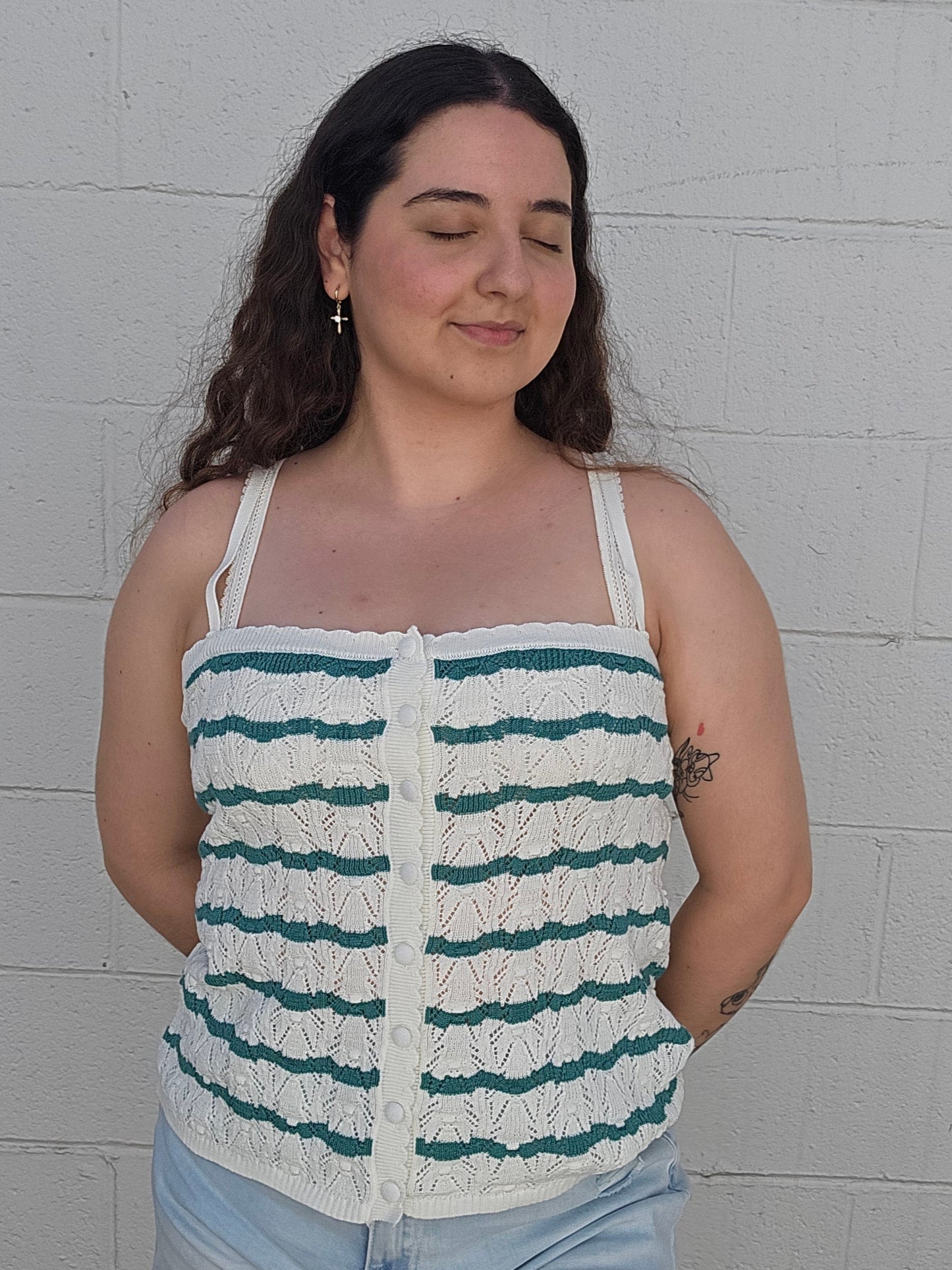 Preppy Crochet Blouse