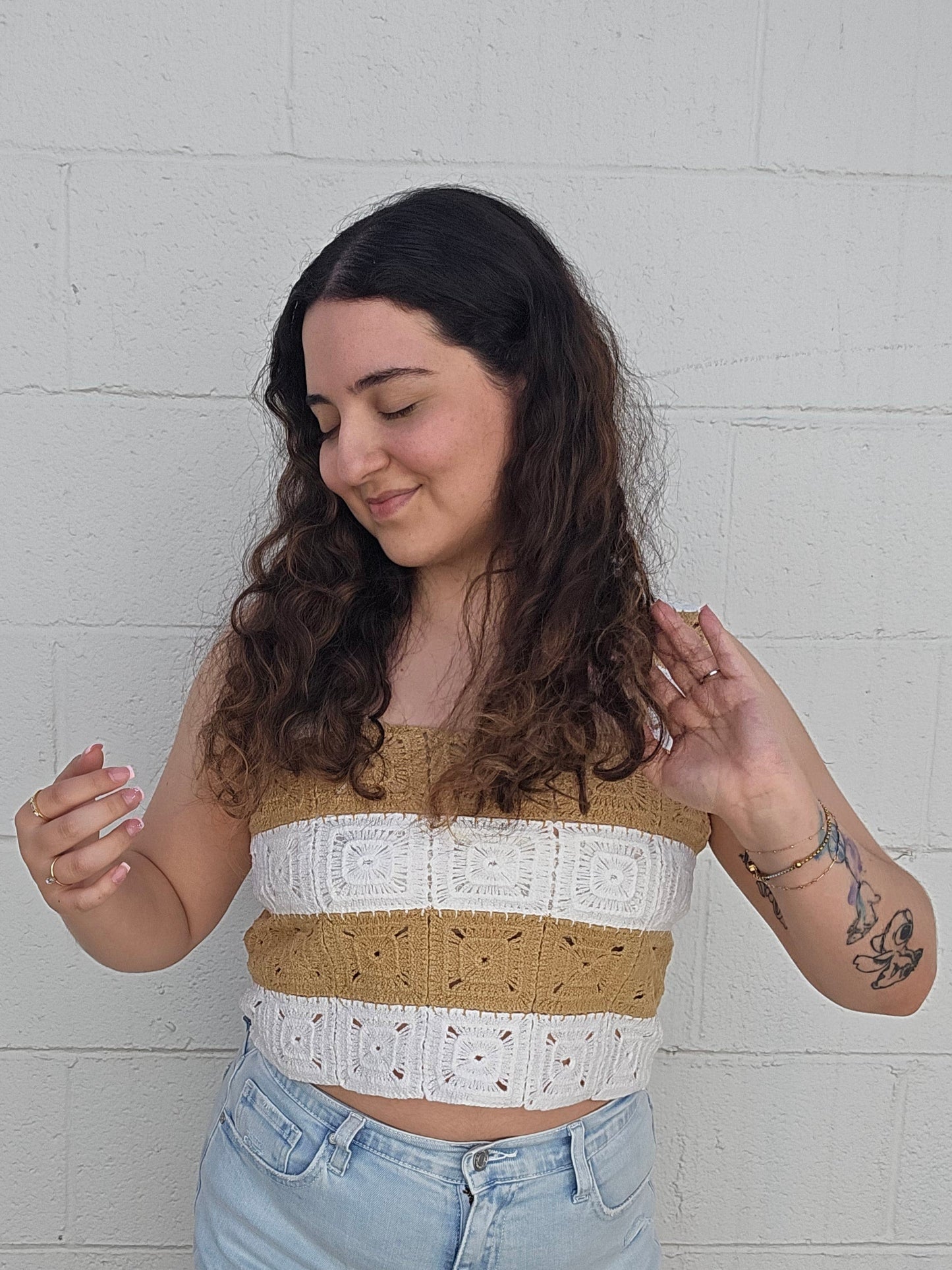 Woven Wheat Vest
