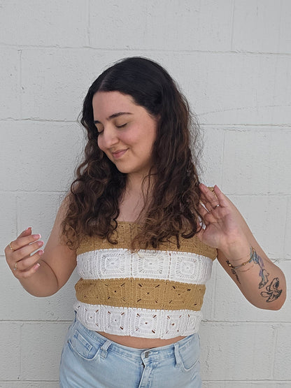 Woven Wheat Vest