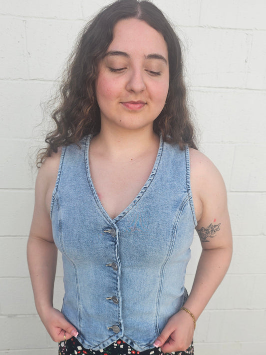 Pretty in Denim Vest