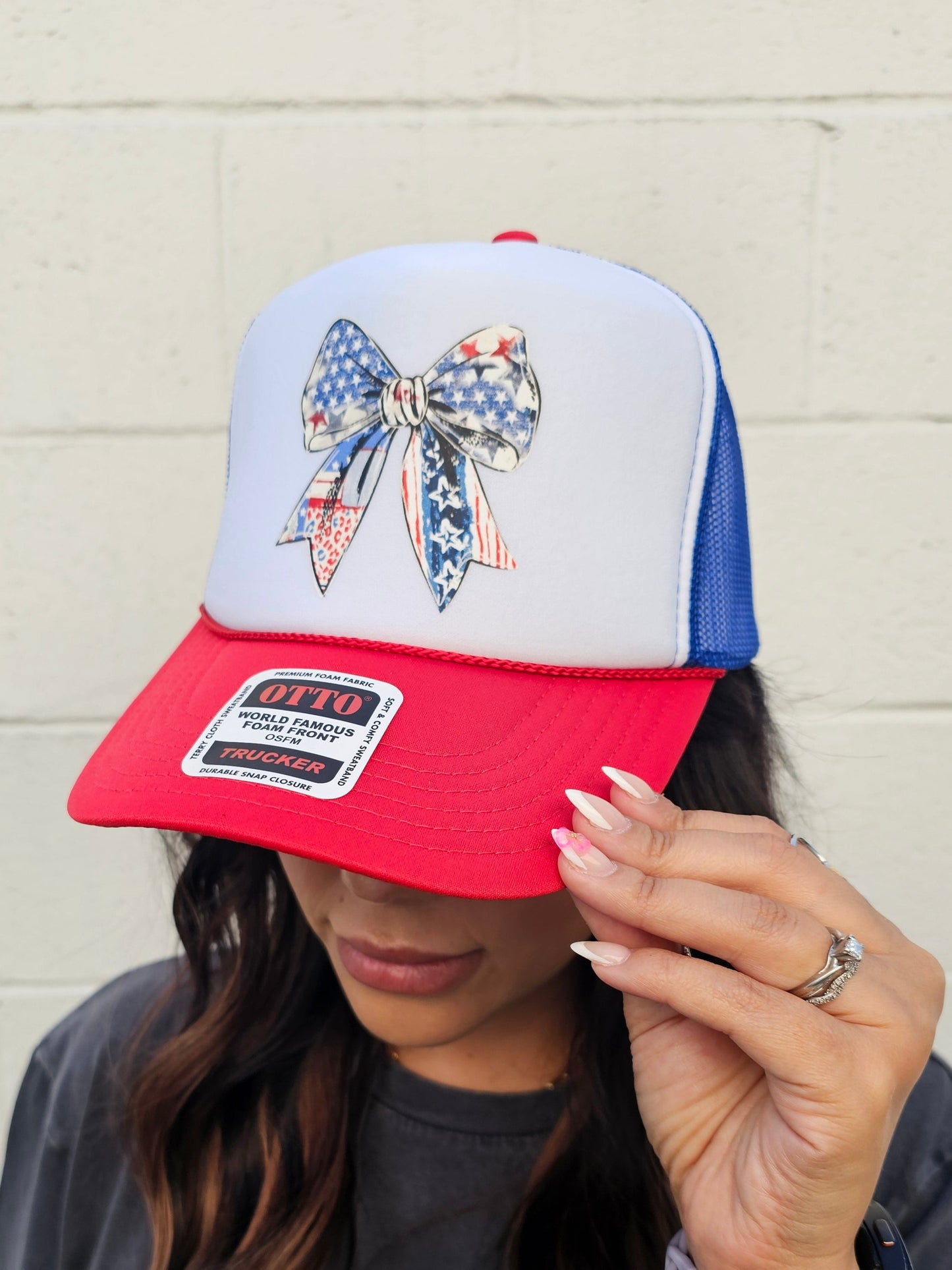Star Bangled Bow Trucker Hat