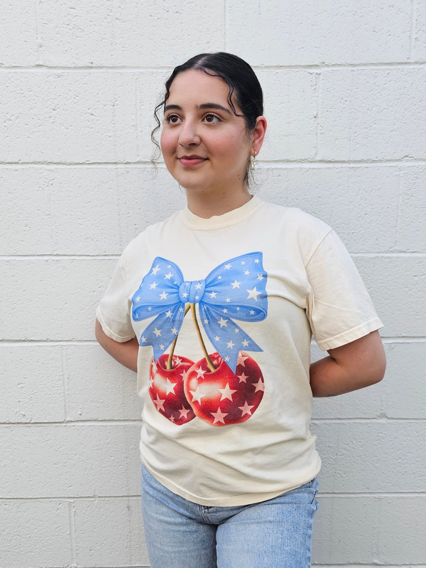 Star Bangled Cherries Graphic Tee