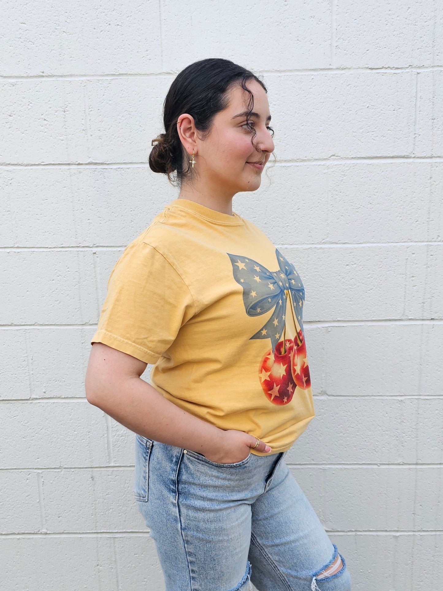 Star Bangled Cherries Graphic Tee