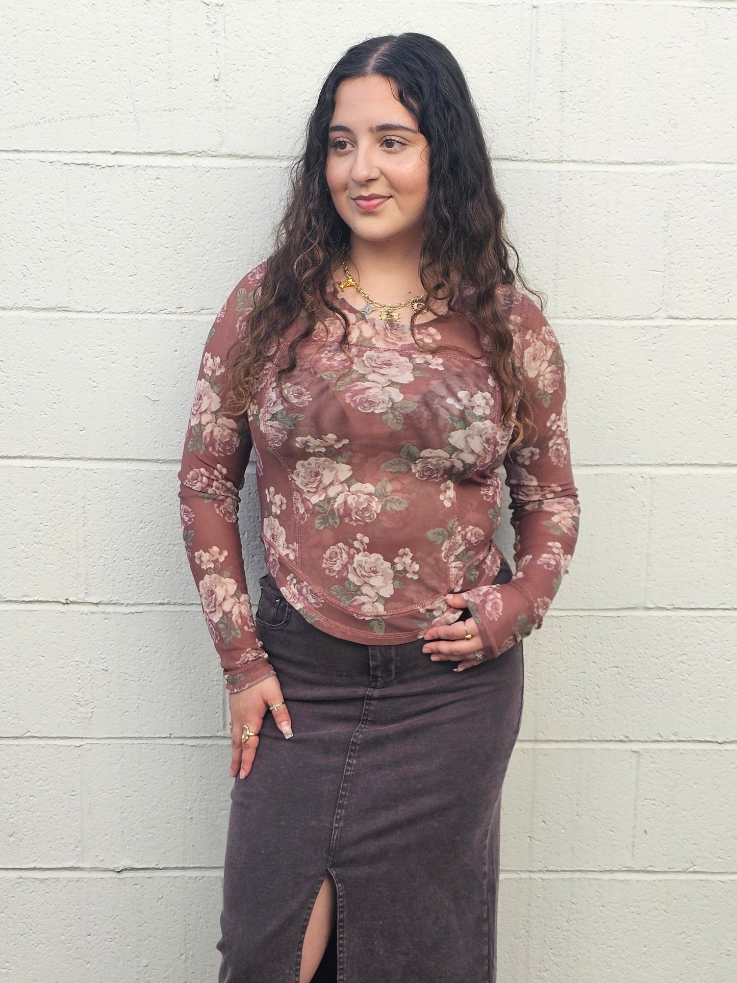 Anastasia Mesh Top