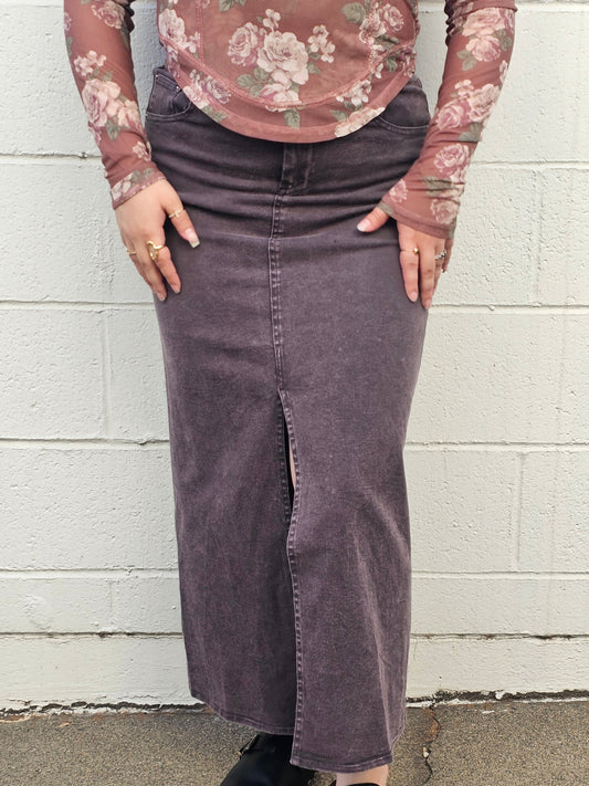 Chestnut Maxi Skirt