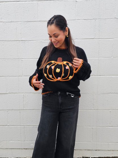 Gourds and Florals Sweater