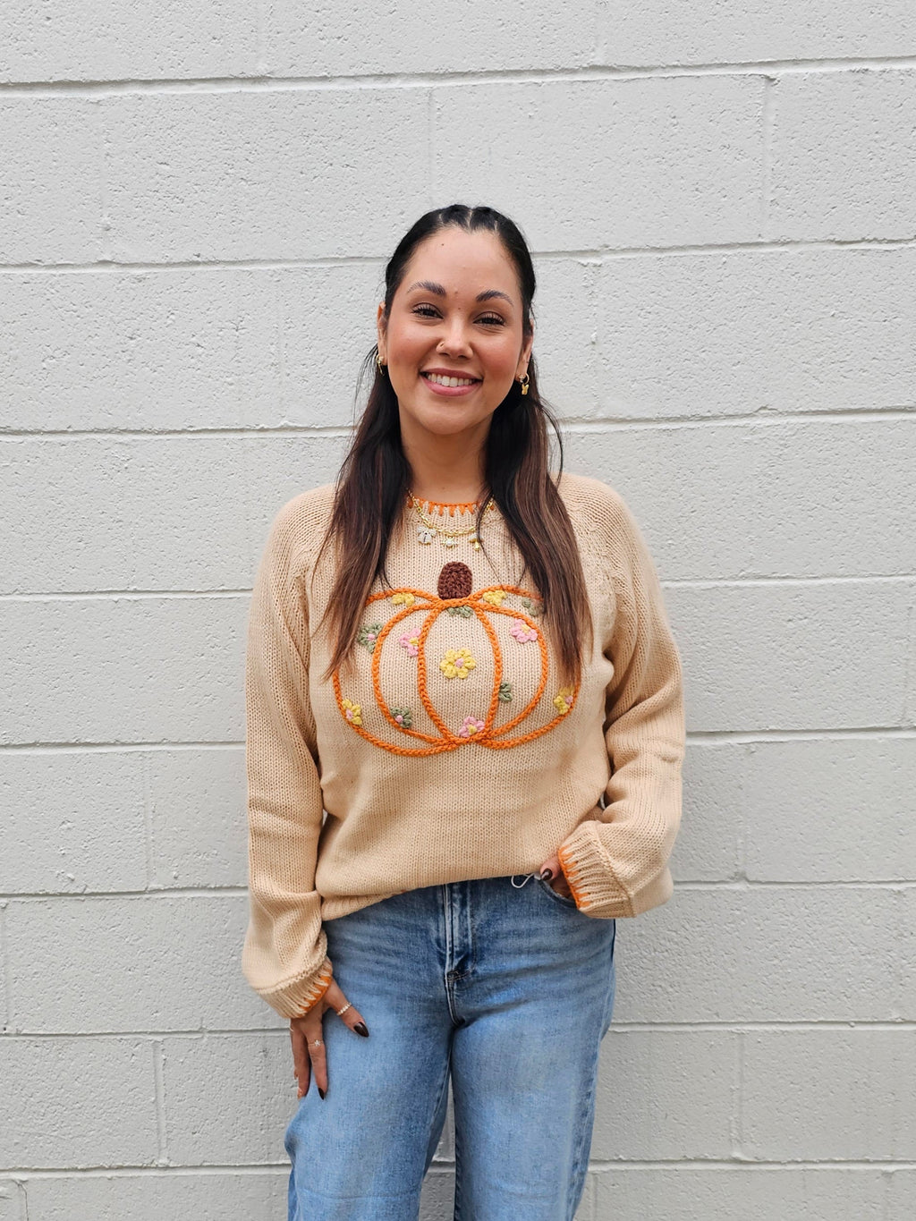 Gourds and Florals Sweater