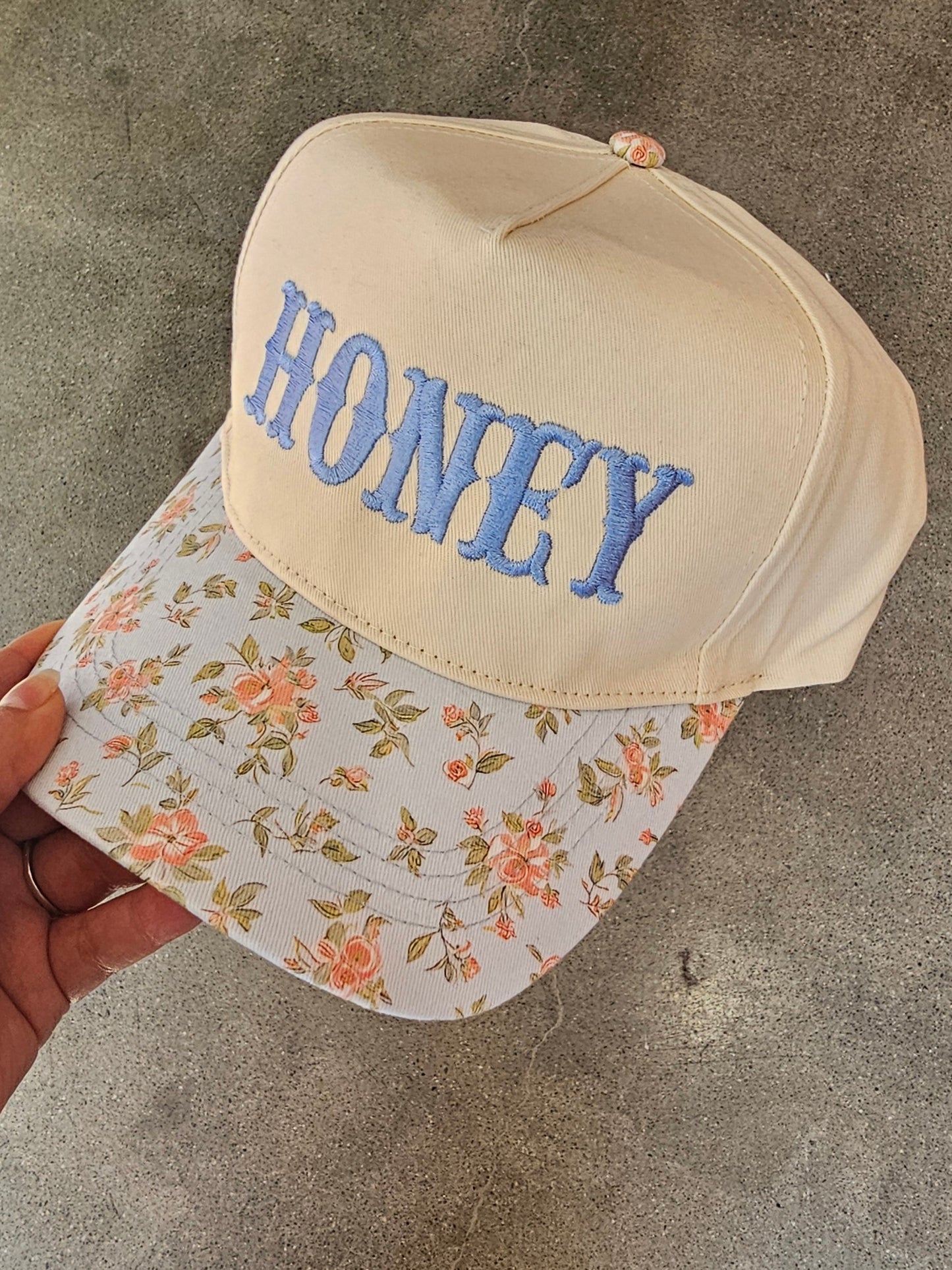 Blue Honey Trucker Hat
