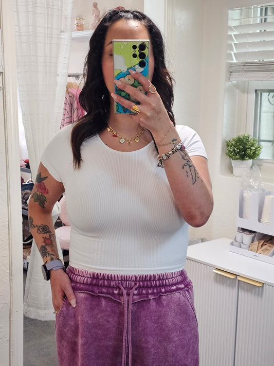 NikiBiki Baby Tee- White