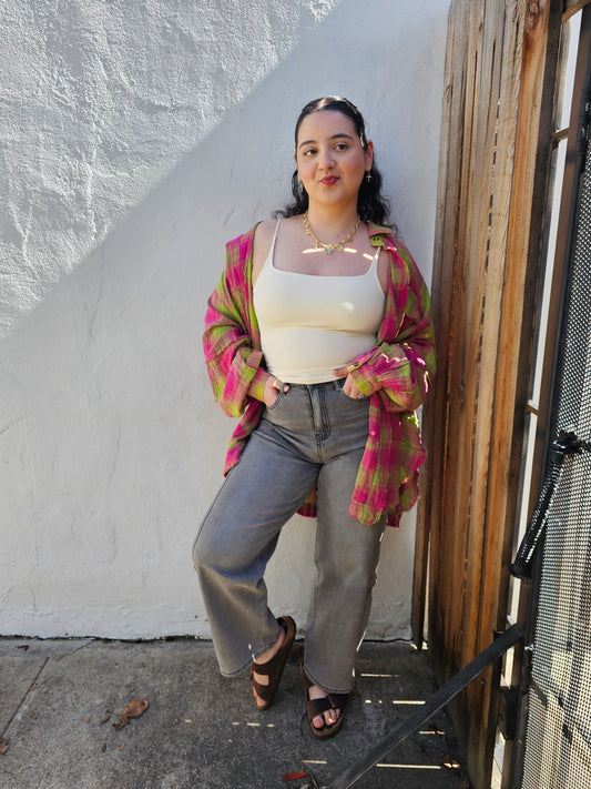 Strawberry Matcha Flannel