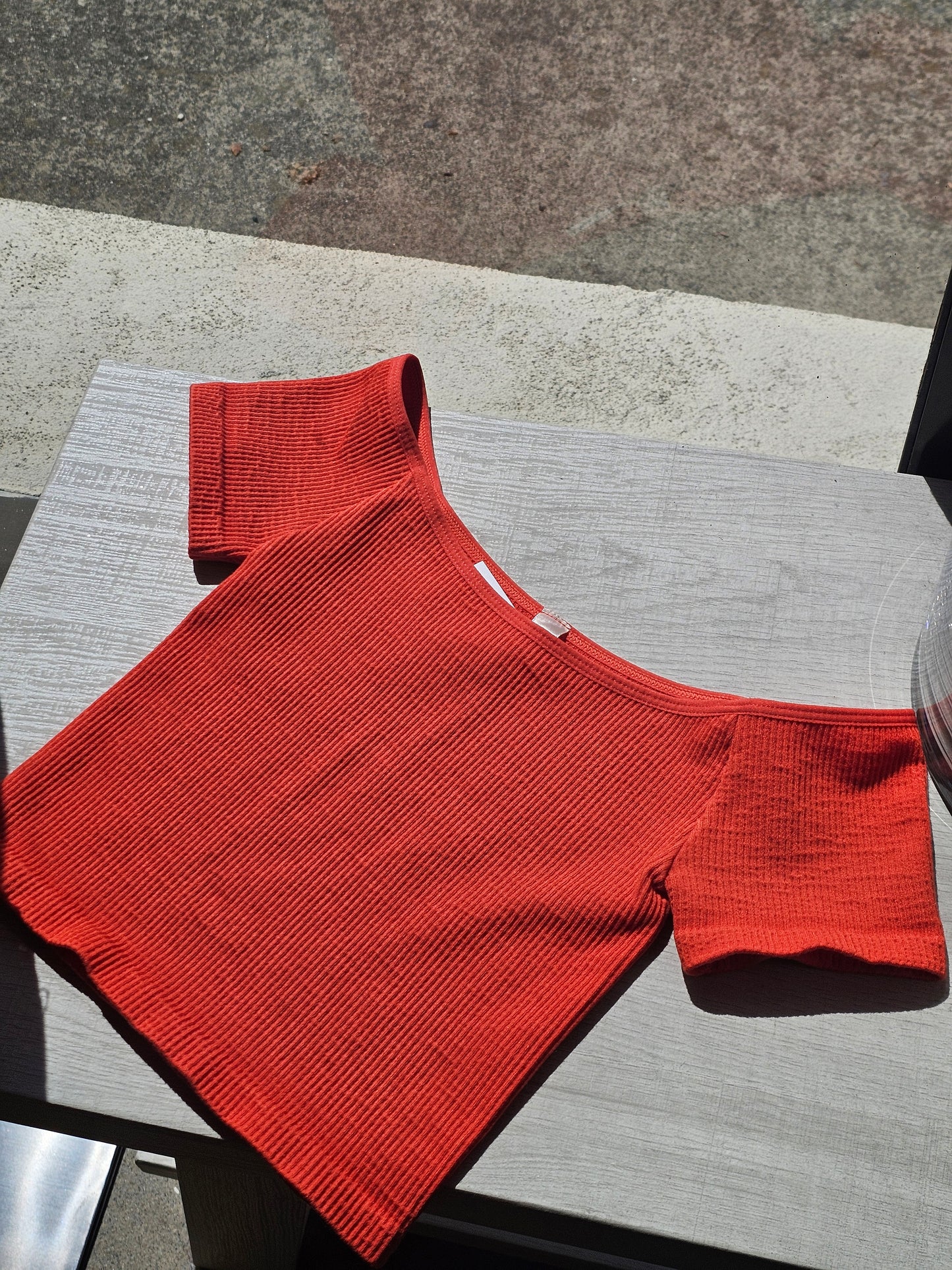 Benny Crop Top- Orange
