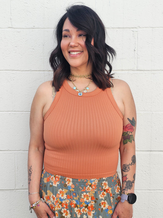 Melissa Tank- Burnt Orange