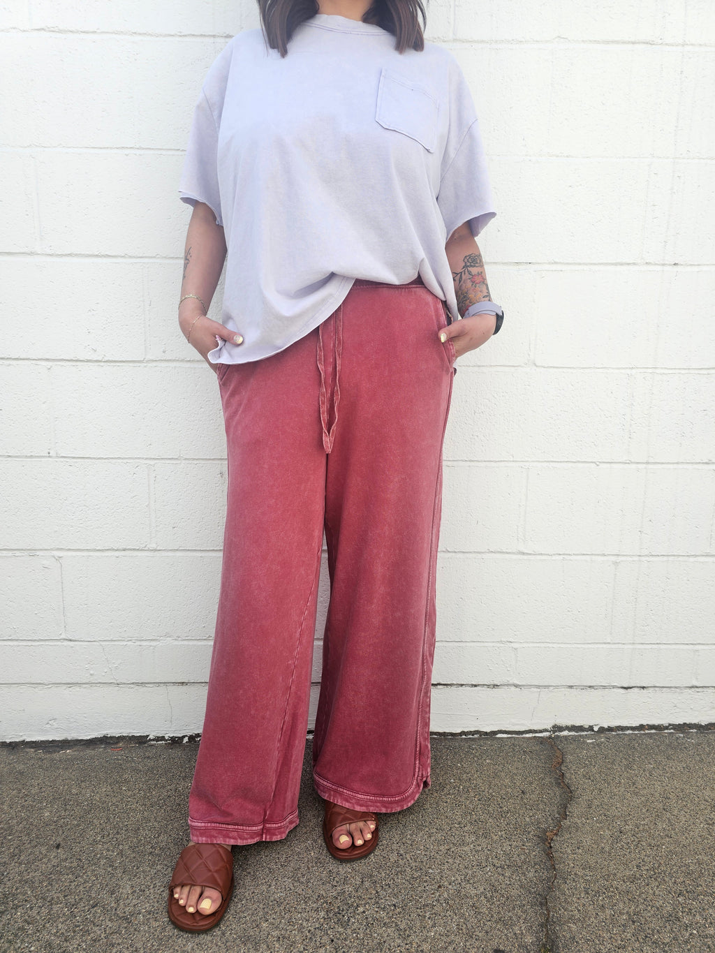 Beezus Pants- Wine