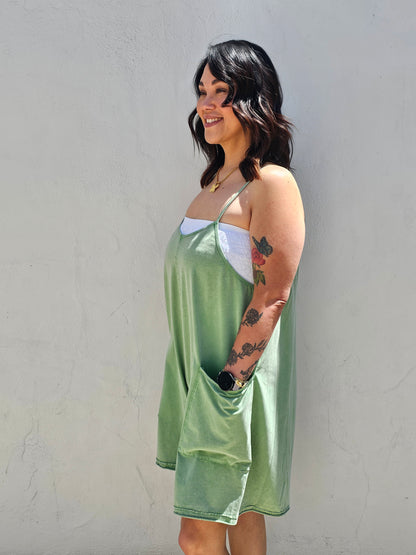 Laid Back Romper- Green