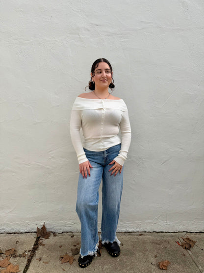 Regina Top- White