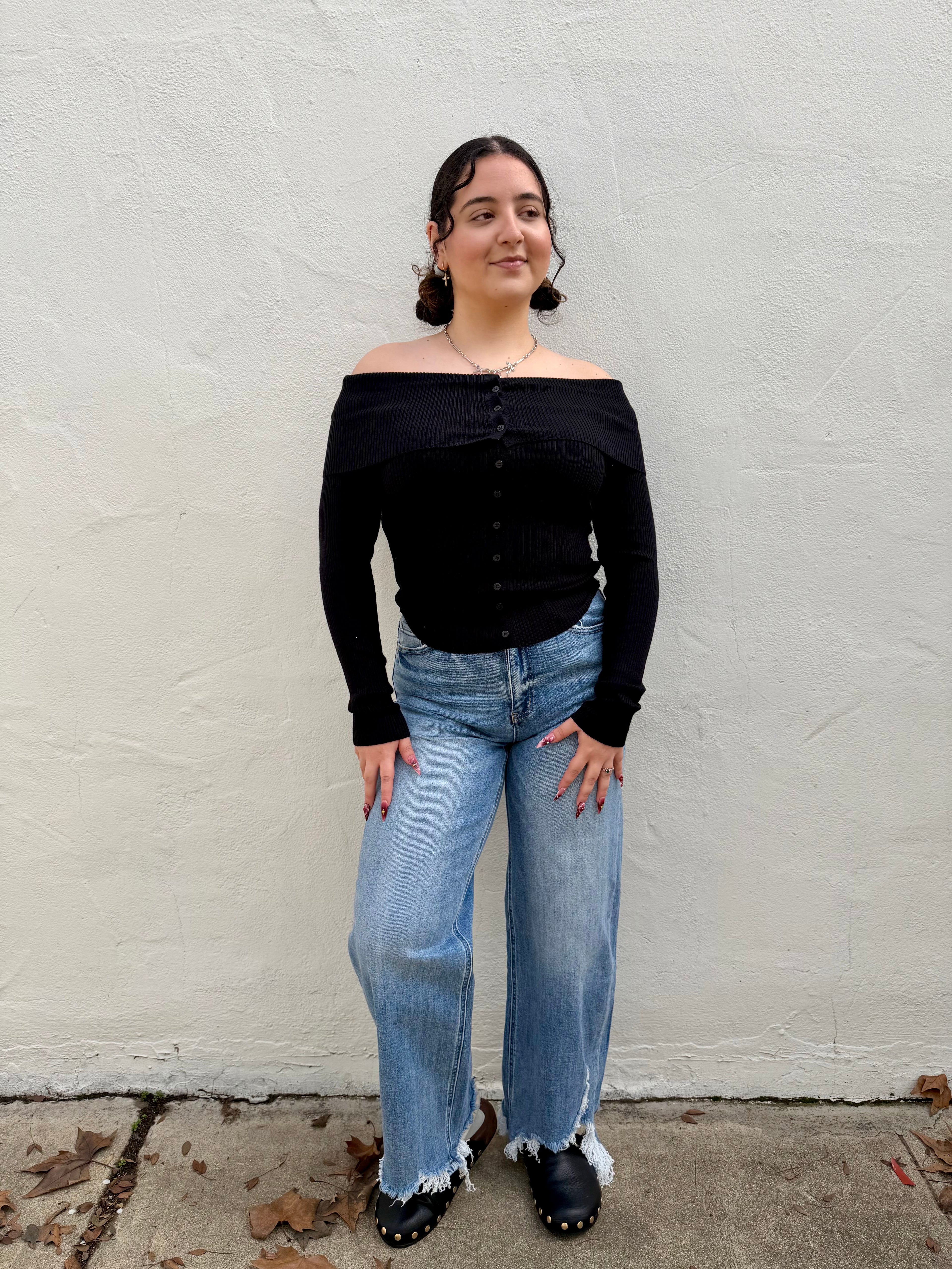 Regina Top-Black