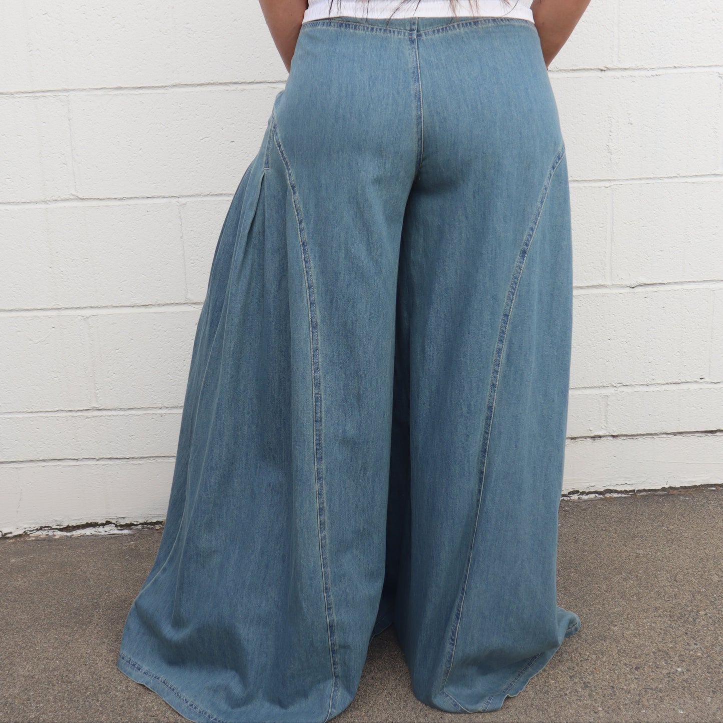 Retro Flare Denim Pants