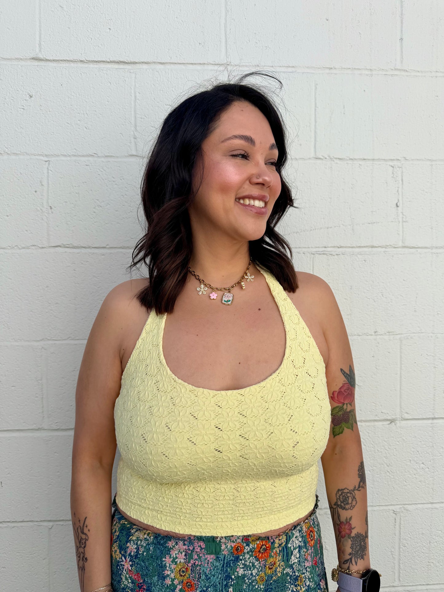 Larson Halter Top- Yellow