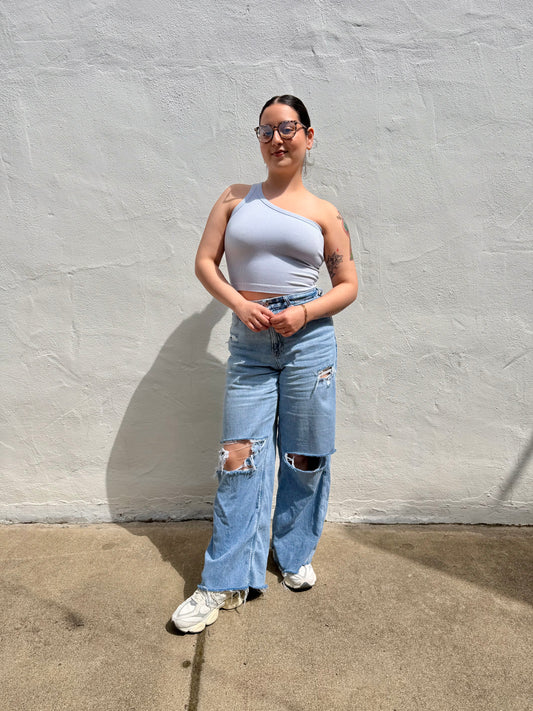 Brenna Top- Light Blue