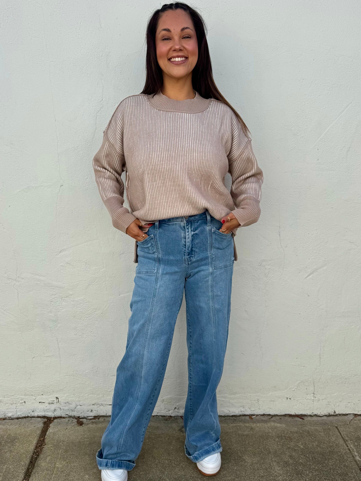 Ethan Pullover- Beige