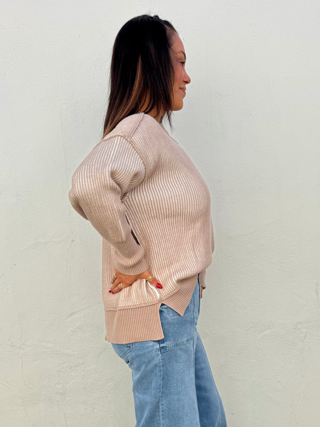 Ethan Pullover- Beige