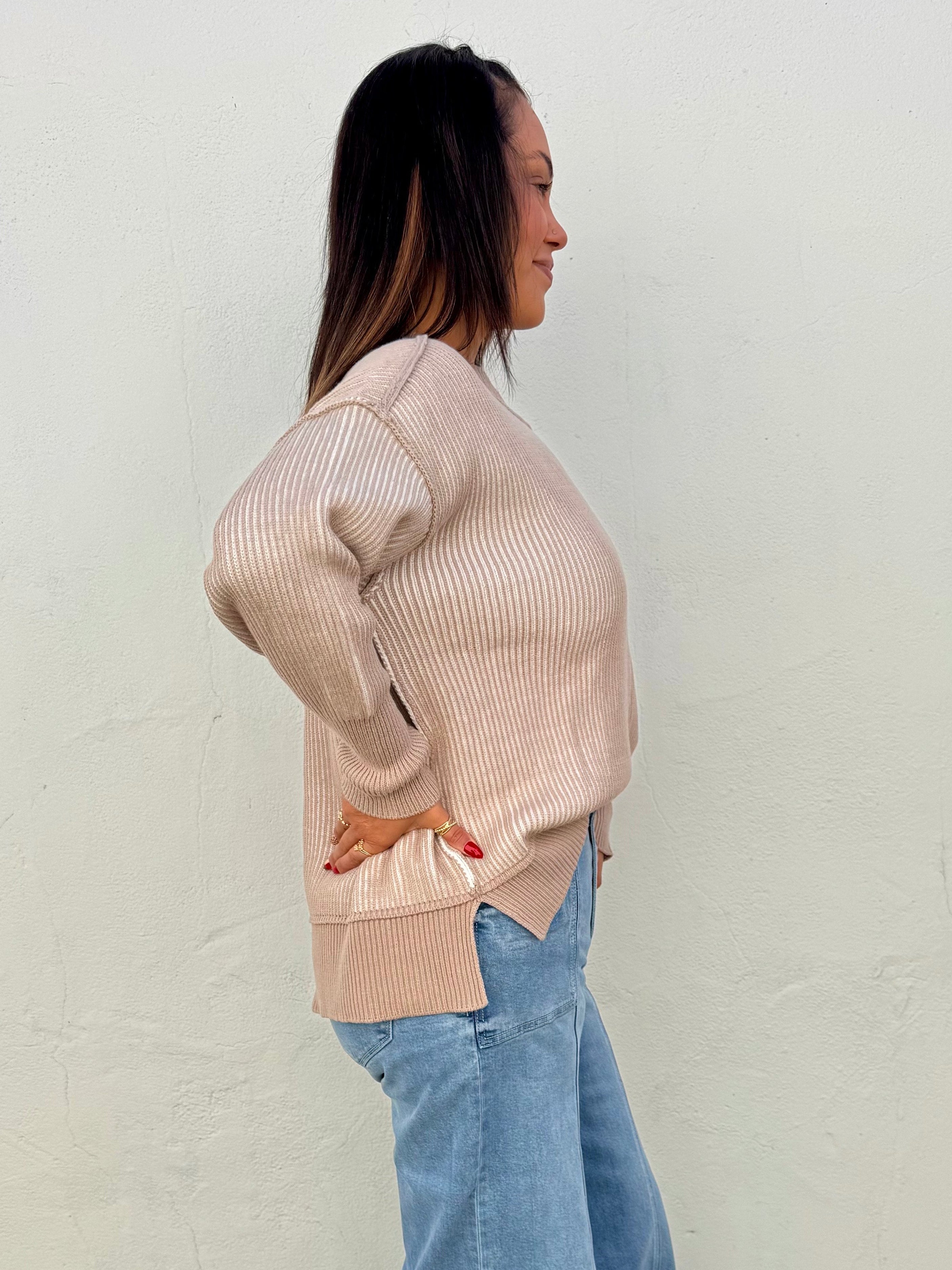 Ethan Pullover- Beige