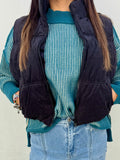 Puffed Vest-Black