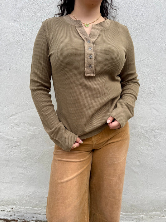 Henley Thermal- Green