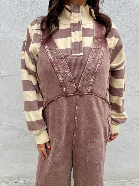 Avery Jumpsuit- Chocolate