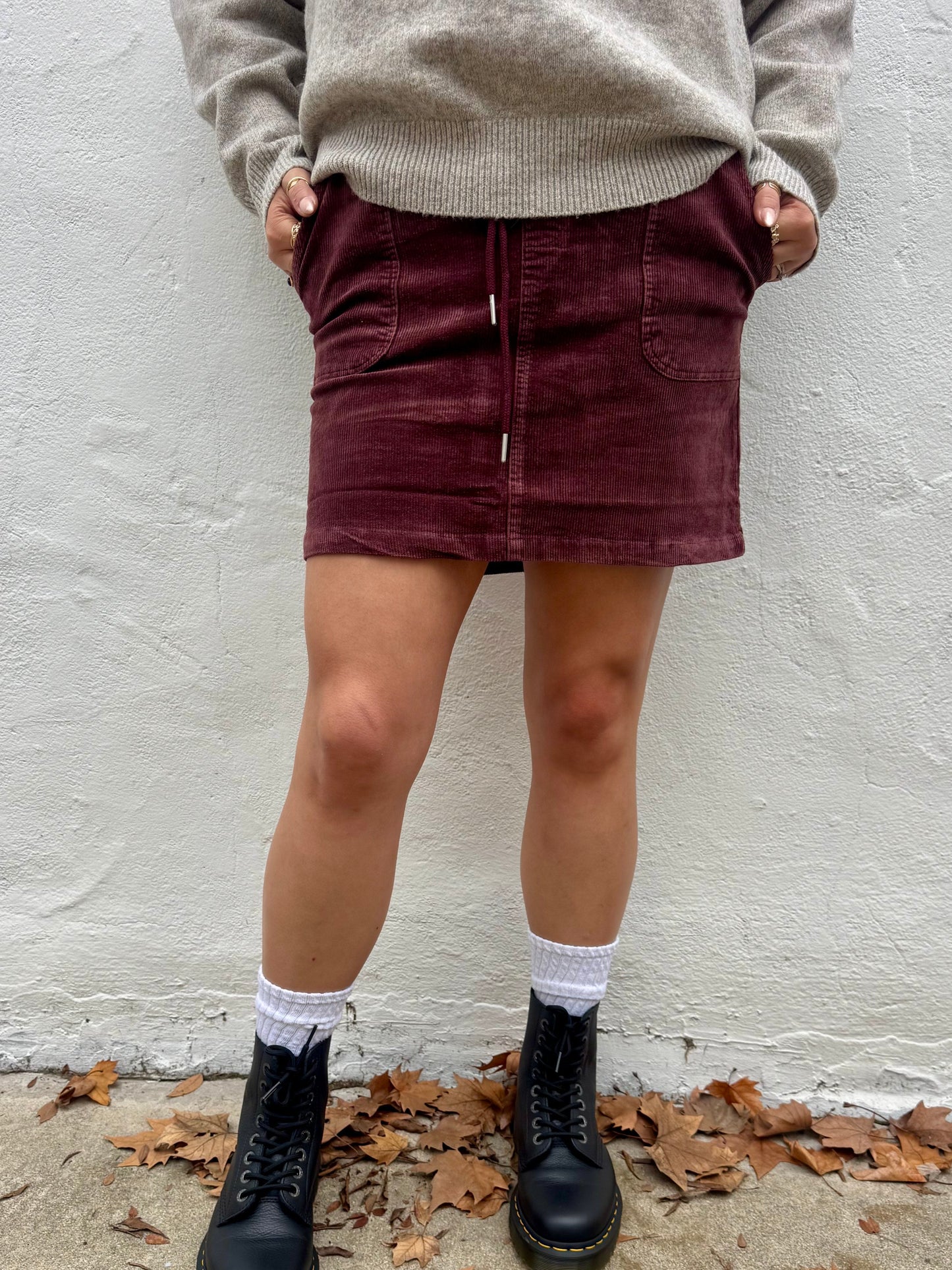 Cran and Fig Skirt- Red