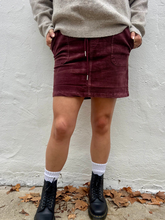 Cran and Fig Skirt- Red