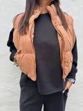 Puffed Vest- Camel