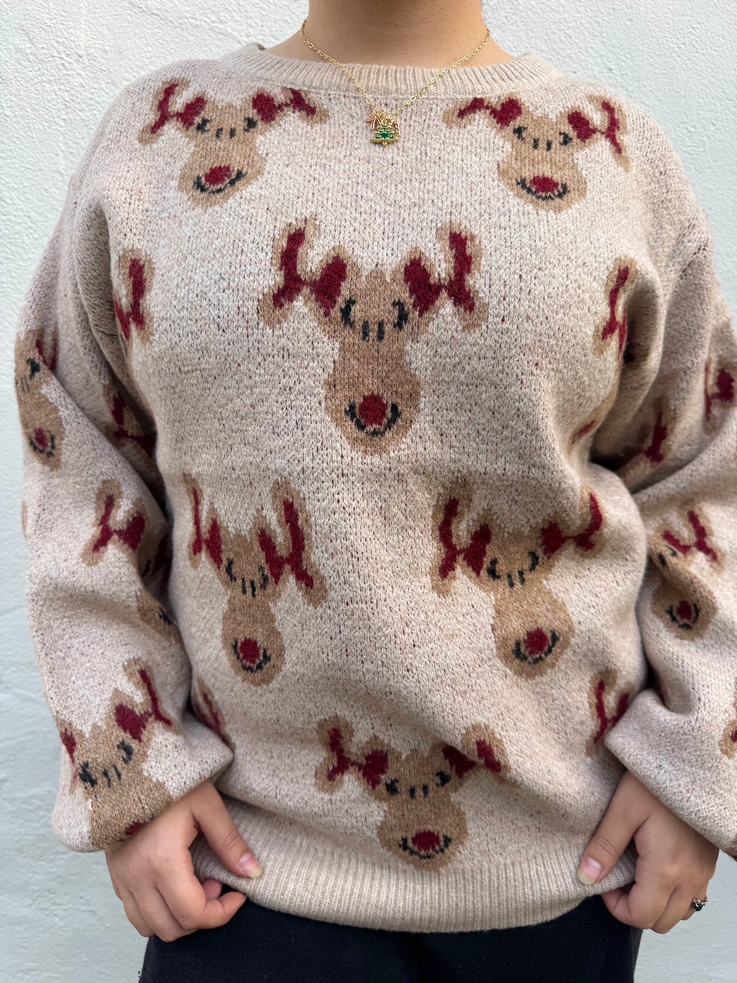 Rednose Sweater-Oatmeal