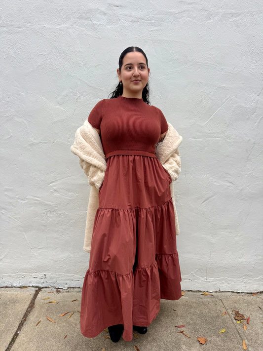 Diane Dress-Rust