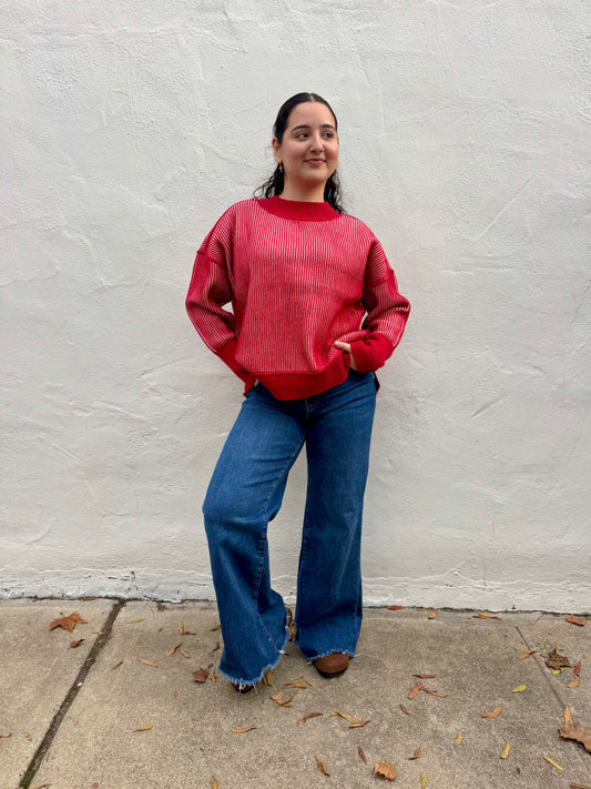 Ethan Pullover-Red