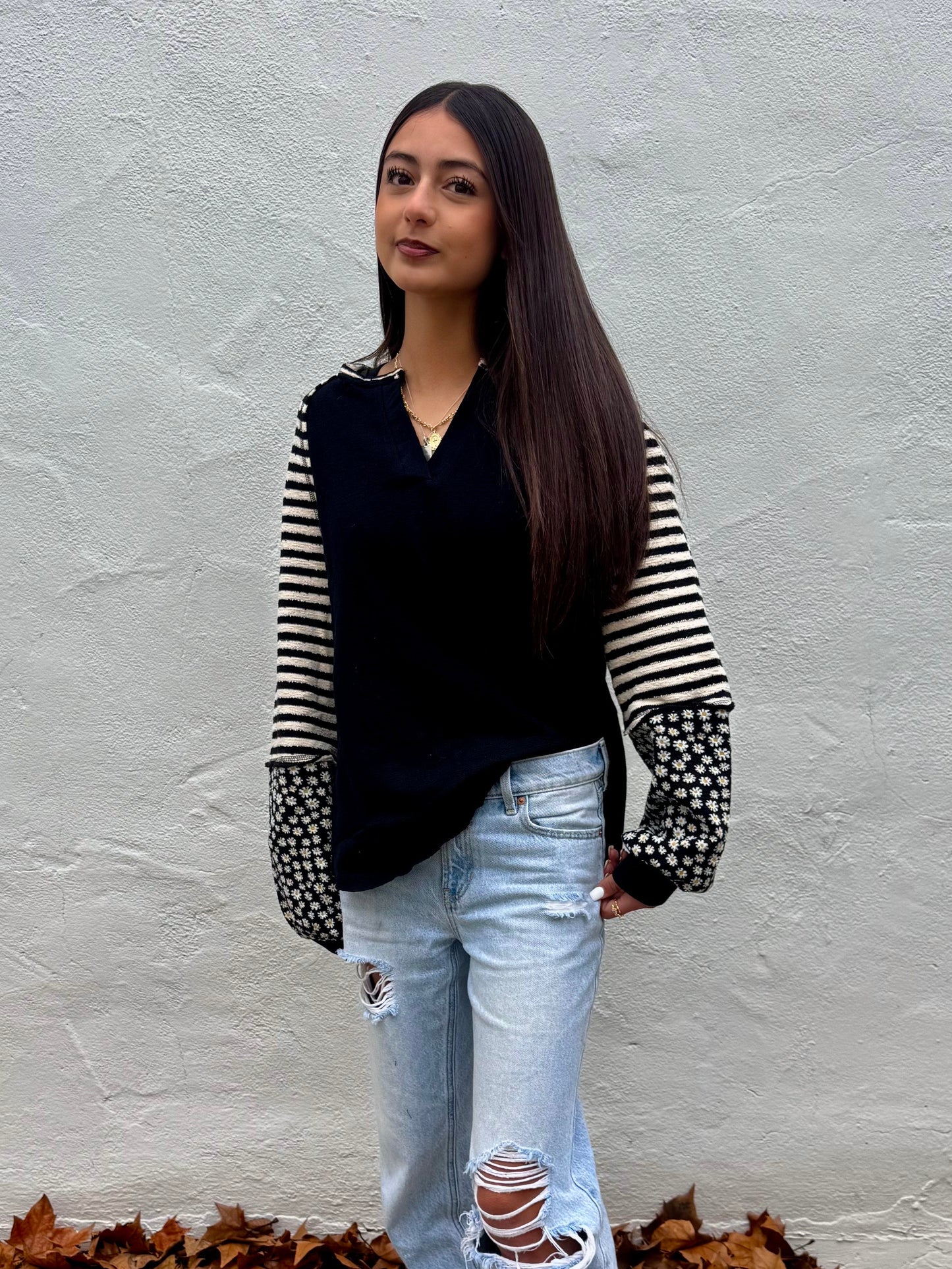 Midnight Bloom Pullover