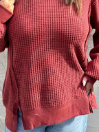 Miles Top- Burgundy