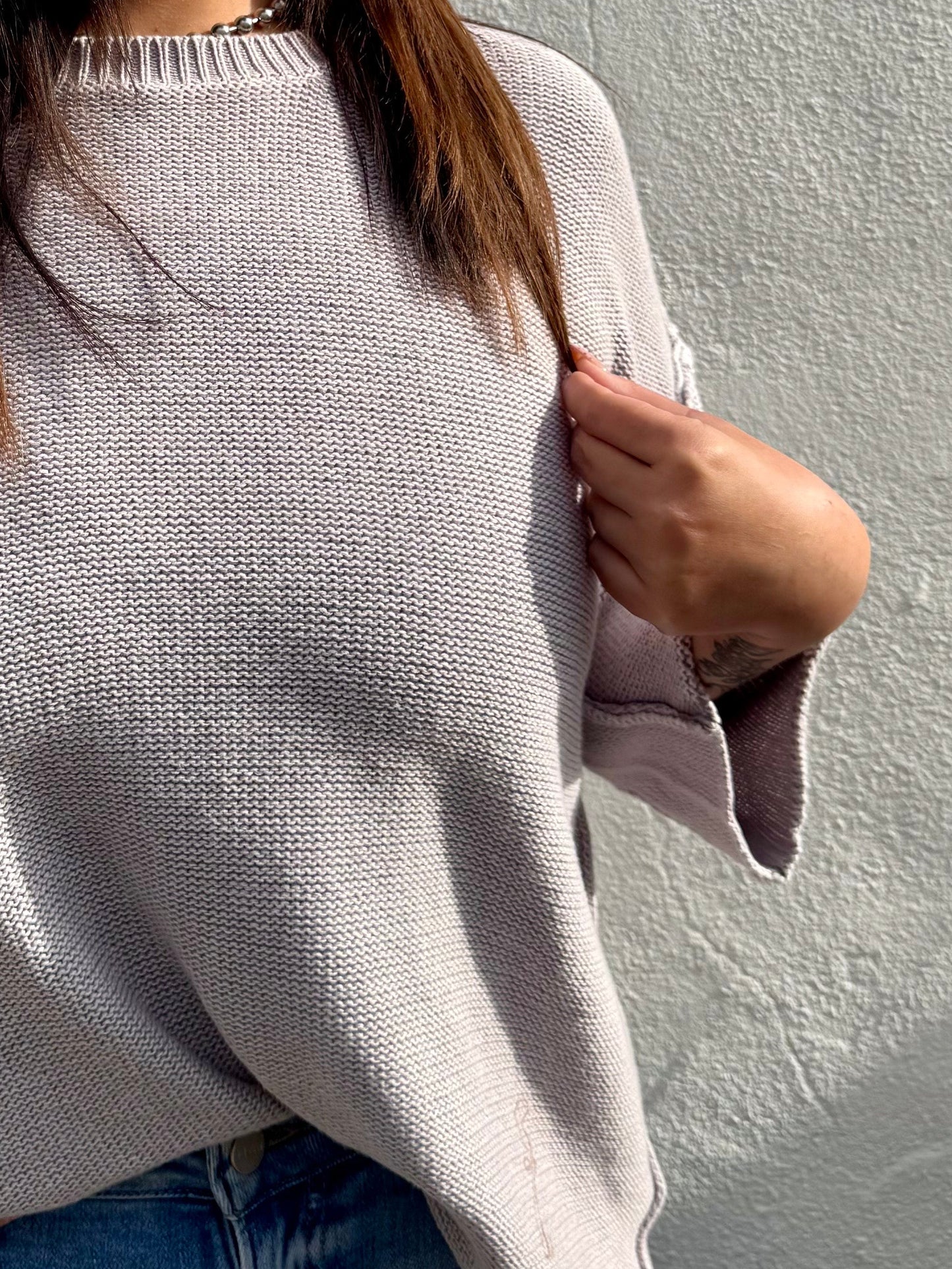 Stevie Basic Top- Lilac