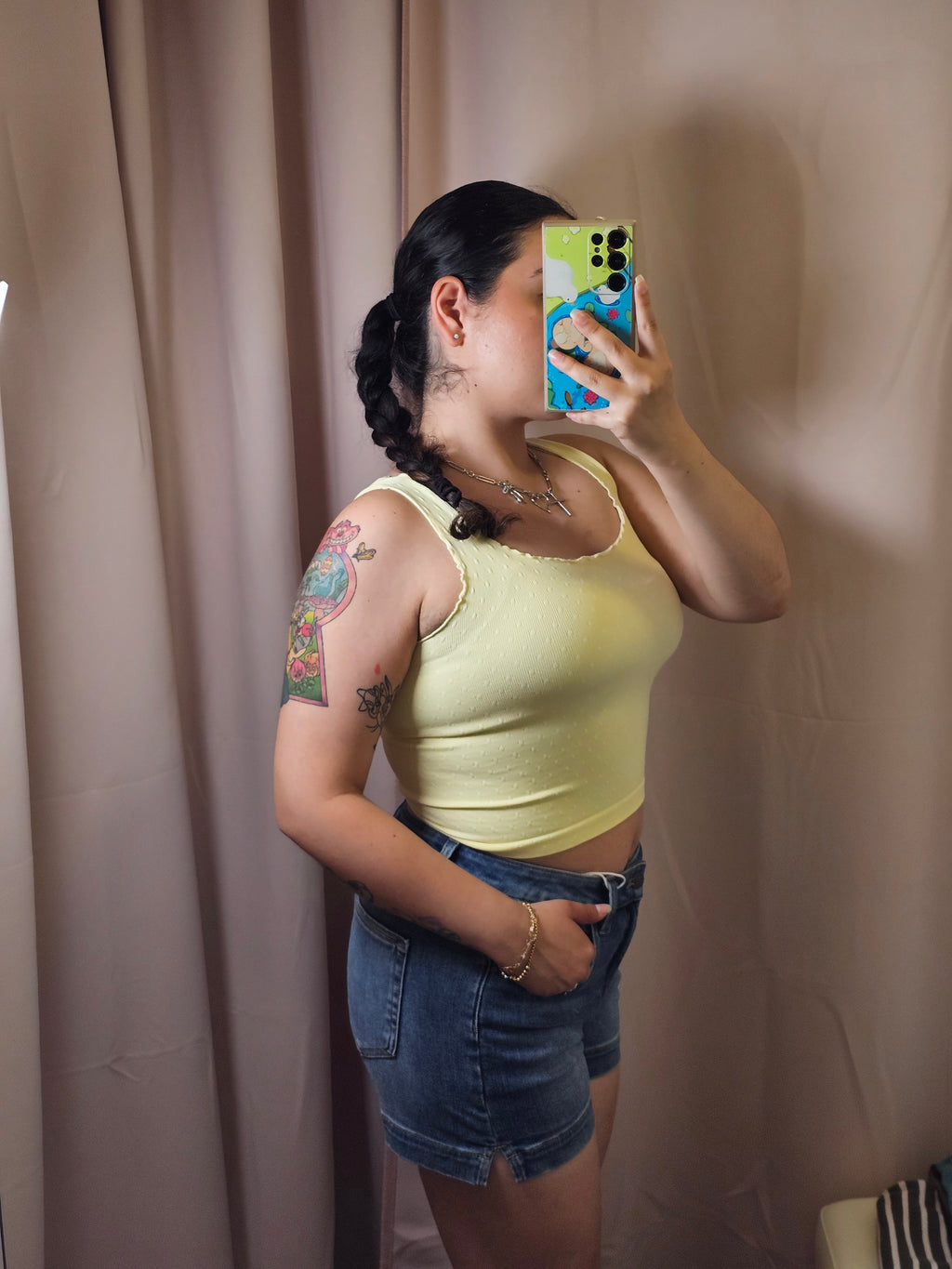 Lexi Crop Top- Butter Yellow