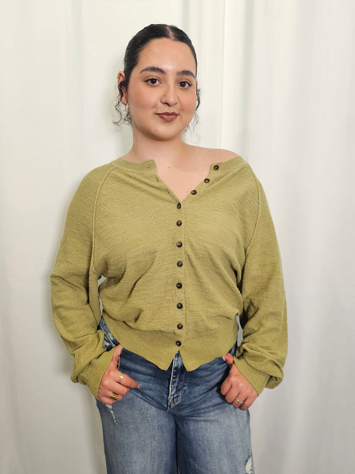 Jasper Cardigan- Green